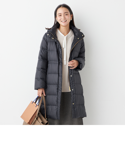 CITY TAILOREDコート フード付きダウン