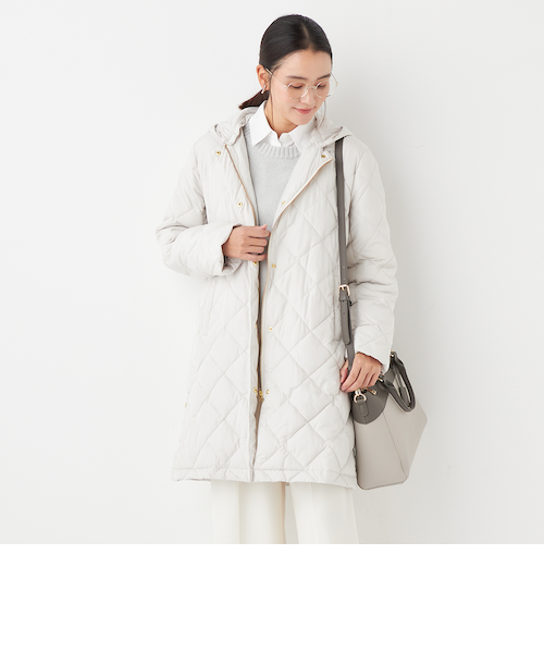 ◆カリン◆フーディリバーコート オフホワイトS ◇カリン◇フーディリバーコート オフホワイトS ◇カリン◇フーディ