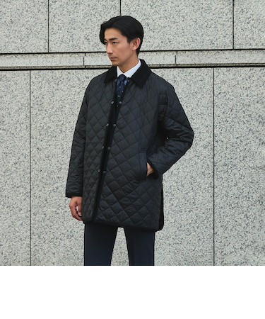 ビジカジキルティングコート