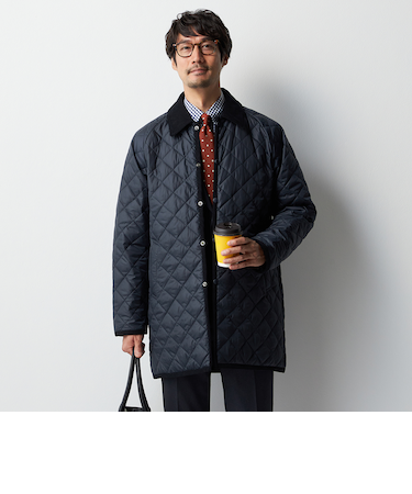 ビジカジキルティングコート