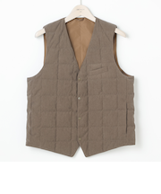 ダウンジレ コーデュロイ