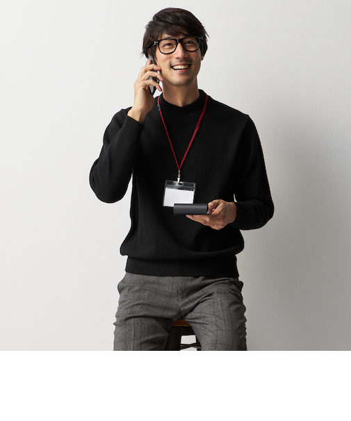 ビズニット ウォーム（BIZ KNIT WARM） 天竺モックネック