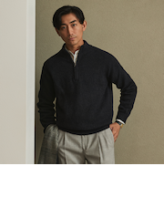 ビズニット ウォーム（BIZ KNIT WARM） 無地ハーフジップ