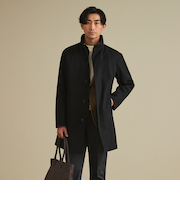 撥水スタンドカラーコート