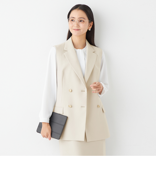 THE THIRD SUITS ジレ ダブルクロス｜オリヒカの通販｜&mall（アンド