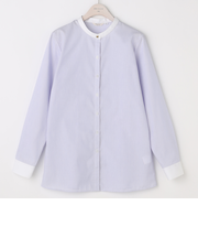 SUPER NON-IRON COTTONシャツ バンドカラー