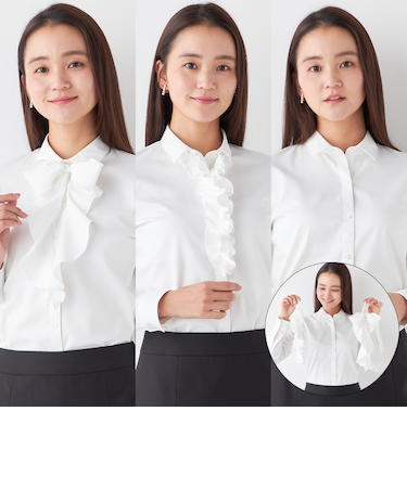 3WAYシャツ リボン・フリル レギュラー