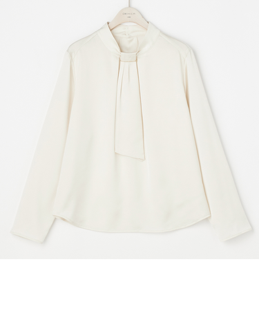 ORIHICA美ラクるブラウス チェーン取り外しボウタイ