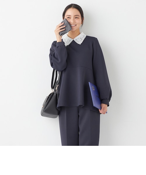 ORIHICA LUXE テーパードパンツ REDA織柄｜オリヒカの通販｜&mall