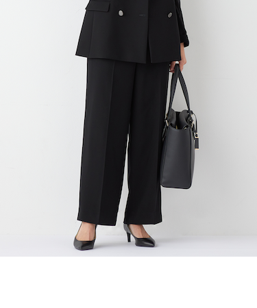 THE THIRD SUITS  ワイドパンツ ダブルクロス