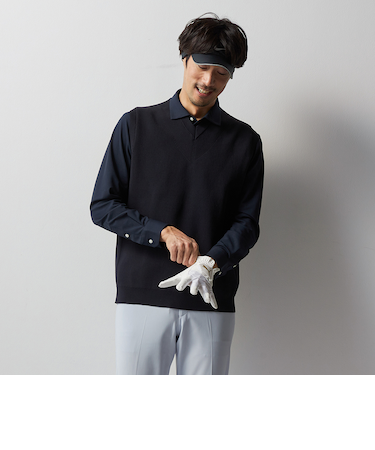 ビズニットテック（BIZ KNIT TECH） ハイゲージVネックベスト　BIZSPO