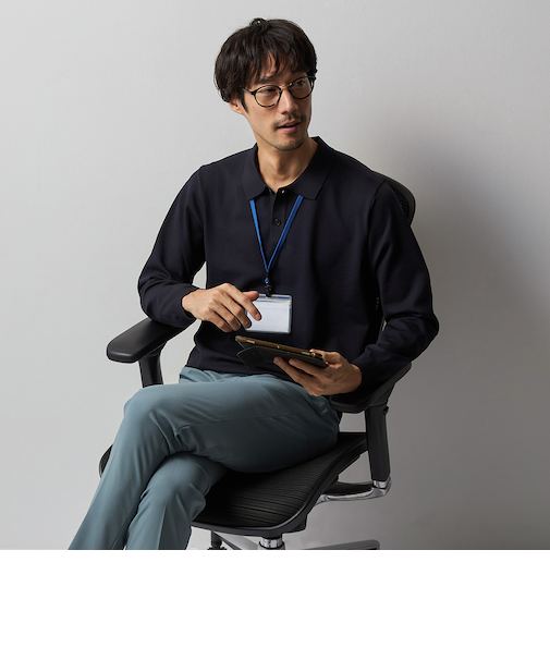 ビズニットテック(BIZ KNIT TECH) ハイゲージニットポロ BIZSPO