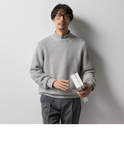 ビズニット(BIZ KNIT) 杢カルゼクルーネック