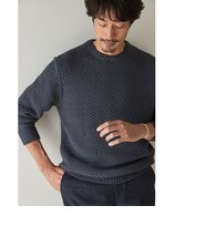 WEB限定 WARDROBE SMART】KOUKIN ハイゲージ ニット ポロシャツ【抗菌 