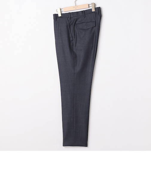 スマート ビズ セットアップ スラックス ORIHICA LUXE  デニム調無地 裾上げ済み