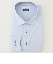 スーパーノンアイロンストレッチシャツ ワイドカラー 織柄