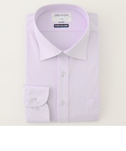 スーパーノンアイロンストレッチシャツ ワイドカラー 織柄