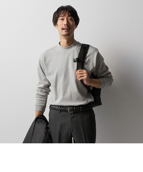 【新品タグ付】Theory TINY TEE モックネック S 白 2023 snow peak（スノーピーク） リサイクルコットンモックネックTシャツ TS