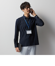 ビズポロシャツ プルオーバー ワイドカラー BIZSPO