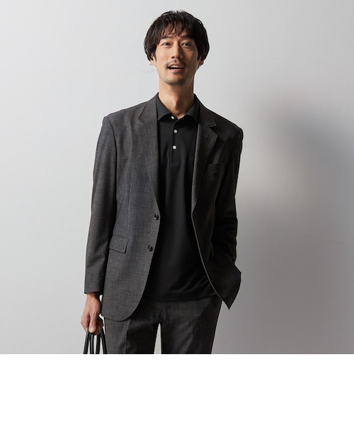 スマート ビズ セットアップ ジャケット ORIHICA LUXE デニム調無地