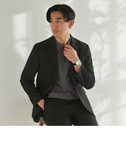 スマートビズセットアップ ジャケット 無地