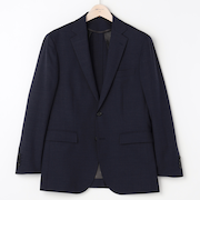 スマート ビズ セットアップ ジャケット 織柄