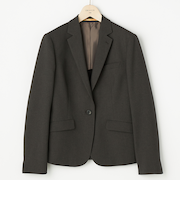 洗えるストレッチセットアップ ノッチジャケット シャークスキン