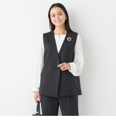 らくちんセットアップ ジレ