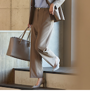 THE THIRD SUITS(BIZSPO) ワイドパンツ