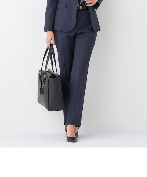 ORIHICA　LUXE テーパードパンツ REDA織柄