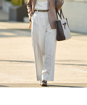 ORIHICAフラミンゴPANTS タックワイド