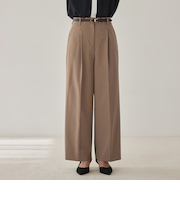 ORIHICAフラミンゴPANTS タックワイド