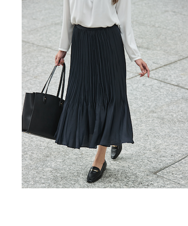 CITY TAILOREDスカート プリーツロング