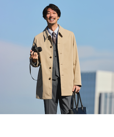 ビジカジコート ショートステンカラー