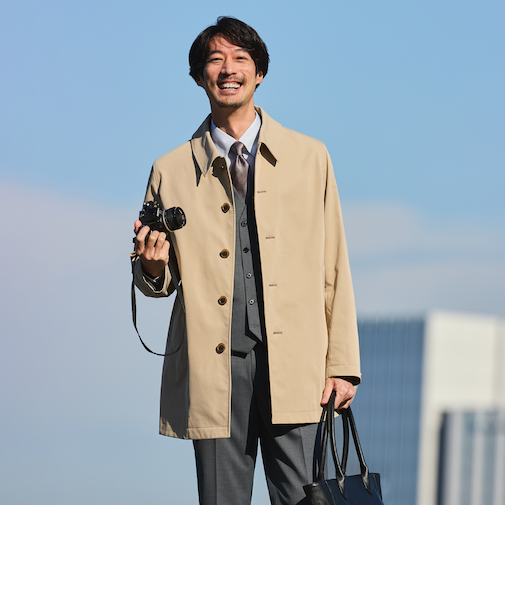 ビジカジコート ショートステンカラー