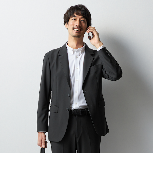 BIZSPOセットアップジャケット  軽量無地