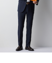 BIZSPOセットアップスラックス 軽量無地 裾上げ済み