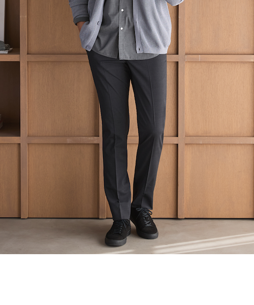 スマート ビズ スラックス 単品 無地 裾上げ済み