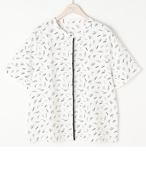 ORIHICA美ラクるブラウス プリント