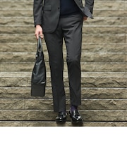 スマート ビズ セットアップ（SUPERCOOL） スラックス 千鳥 裾上げ済み