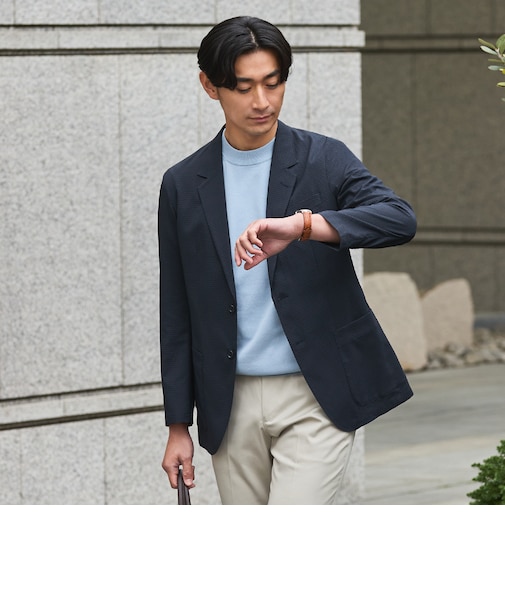 THE THIRD SUITS（SUPERCOOL） ジャケット 高通気 サッカー