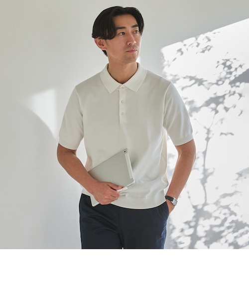 ビズニット（BIZ KNIT） プレーティングニットポロ｜オリヒカの通販