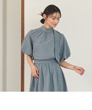 ORIHICA美ラクるブラウス タイ付き袖ボリューム