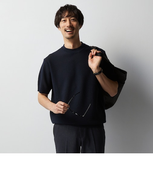 ビズニット（BIZ KNIT） 麻混カルゼ ニットTシャツ