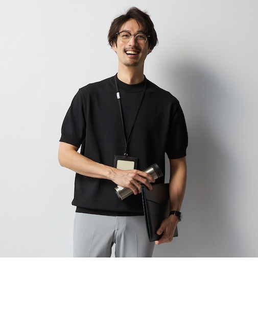 ビズニットテック（BIZ KNIT TECH） プレーティング ニットTシャツ BIZSPO
