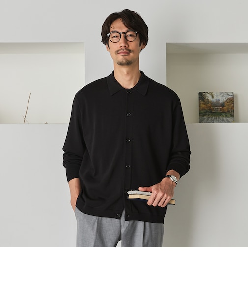 ビズニットテック（BIZ KNIT TECH） 襟付きカーディガン