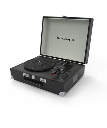 ONKYO(オンキヨー)Bluetoothスピーカー内蔵ポータブルターンテーブル OCP-01 （MysticBlack）