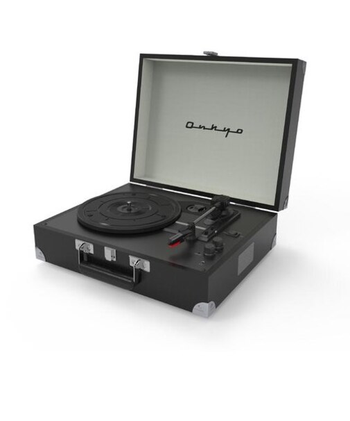 ONKYO(オンキヨー)Bluetoothスピーカー内蔵ポータブルターンテーブル OCP-01 （MysticBlack）