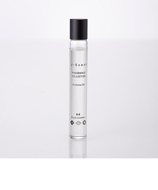 【J-Scent 香水】　パフュームオイル10ml　黒革　ロールオン