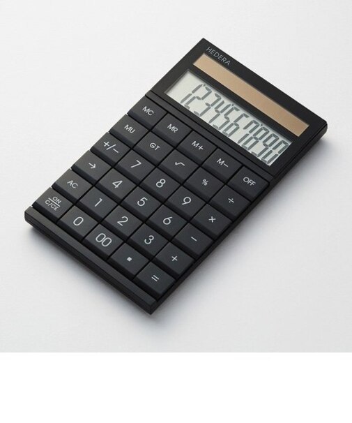 HEDERA ヘデラ　10桁電卓　ブラックTSUTAYA オリジナル